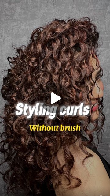 Curly Girl Janvi || Hair & skin care on Instagram: "Styling curls without brush can be one of the quickest way to style them.   I’ve previously shared 2 methods, but the most effective approach is to combine them and use sectioning, similar to brush styling. Styling without sectioning can cause uneven product distribution, resulting in frizzy strands.  Tip: I always do final scrunching with mousse / foam as that helps me avoid wonky curls that happens if i do the same without mousse.   Steps: - after cleansing & conditioning, apply leave in or/& curl cream in praying hand & rake in motion  - use wide tooth comb to detangle hair  - make partition & style curls , as shown in reel.   Styling curls without brush works good for  - weak hair as brushing on wet hair can lead to breakage  - natura Wide Tooth Comb Curls, Styling Curls, Styling Curly Hair, Natural Looking Curls, Detangle Hair, Weak Hair, Right Or Wrong, Hair Curls, Tight Curls