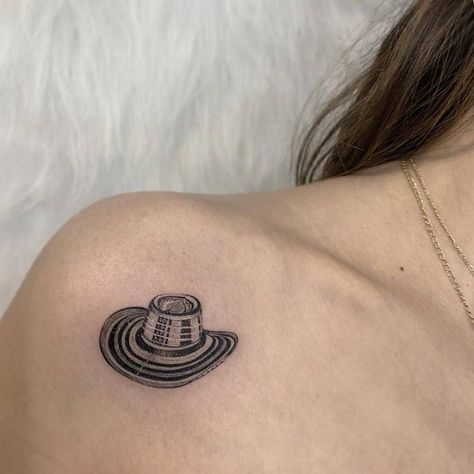 Tejana Hat Tattoo, Colombian Hat Tattoo, Colombian Flag Tattoo, Colombia Outline Tattoo, Colombia Tattoo Ideas Men, Colombian Inspired Tattoo, Colombia Tattoo Ideas For Women, Colombian Tattoo Ideas Men, Colombian Tattoo Ideas For Women