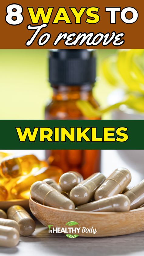 Discover how to remove wrinkles naturally with a vitamin E capsule making your natural recipes in 8 easy and effective ways. Vitamin E Oil Uses, Vitamin E Capsules Uses, 11 Wrinkles, Reverse Wrinkles, Home Remedies For Wrinkles, High Antioxidant Foods, Home Remedies For Allergies, Focus On Health, Vitamin E Capsules