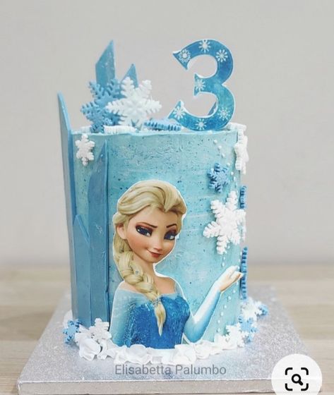 Frozen Cake Ideas Birthdays, Tort Frozen, Frozen Cake Design, Frozen Cake Designs, Frozen Tea Party, Frozen 3rd Birthday, Frozen Birthday Party Cake, Frozen Themed Birthday Cake, Elsa Cake Frozen