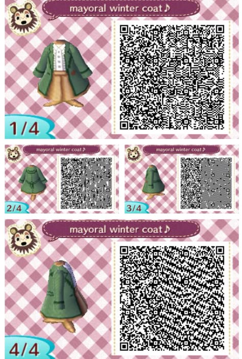 Acnl Outfits, Dress Qr Code, Acnl Clothes, Animal Crossing New Leaf Qr Codes, Ac Qr Codes, Code Clothes, Codes Animal Crossing, Animal Crossing 3ds, Acnl Qr Codes