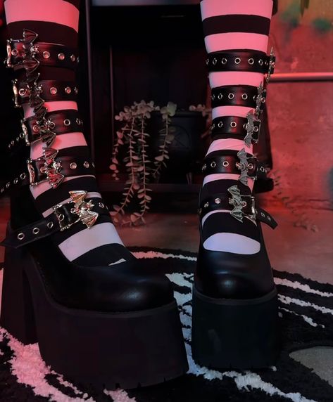 > dollskill platform shoes aesthetic Platform Shoes Aesthetic, Dollskill Shoes, Shoes Aesthetic, Platform Shoes, My Style, Wardrobe, Quick Saves, Clothes