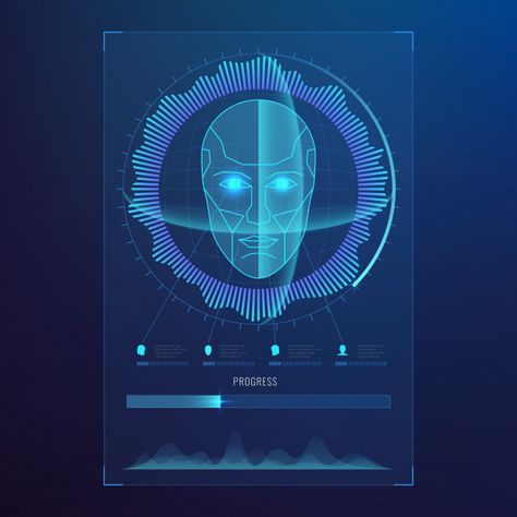 Biometric Scanner, Face Recognition System, Facial Recognition System, Vector Face, Unlock Screen, Biometrics Technology, Facial Recognition Technology, Digital Door Lock, Erp System