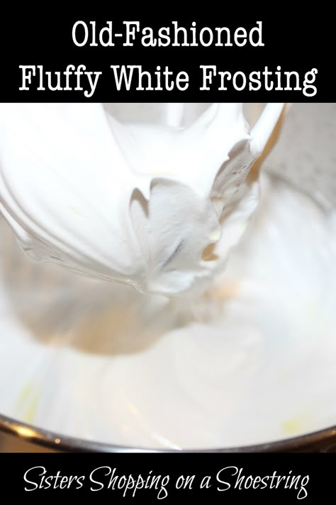 White Frosting Recipe, Egg White Frosting, Fluffy Frosting Recipes, White Frosting Recipes, Fluffy White Frosting, Fluffy Frosting, Frosting Recipes Easy, Marshmallow Frosting, Icing Recipes