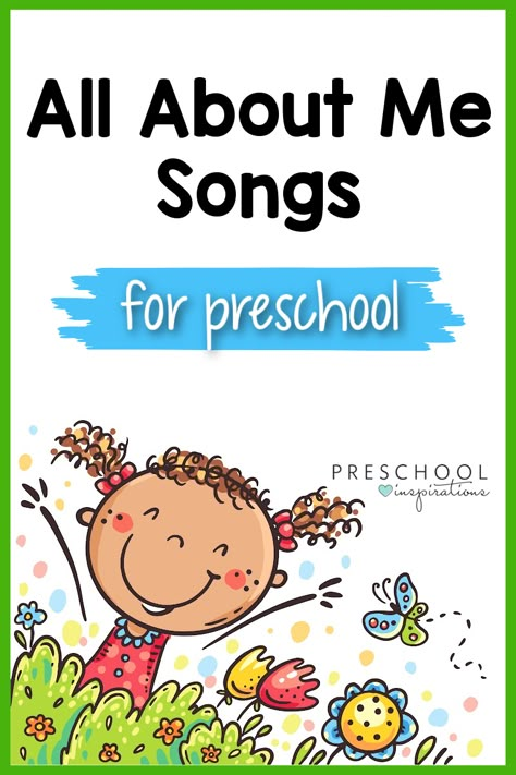 Songs For All About Me Theme, All About Me Songs Preschool Circle Time, All About Me Music Activities, Cupcake Songs For Preschool, Songs About Emotions For Preschoolers, All About Me Learning Centers, All About Me Fingerplays, All About Me Poems For Preschool, Songs About Kindness For Preschool