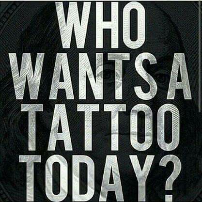 Who wants a tattoo today? Tattoo Appointment Quotes, Tattoo Artist Quotes, Funny Tattoo Quotes, Tattoo Memes, Atlanta Tattoo, Tattoo Website, Chicago Tattoo, Tattoo Quote, Tattoo Posters