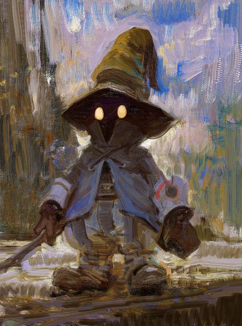 ArtStation - Vivi , Yuming Li Yuming Li, Witches Gathering, Final Fantasy Ix, Final Fantasy Artwork, Traditional Paint, Video Game Fan Art, Final Fantasy X, Final Fantasy Art, Game Concept Art