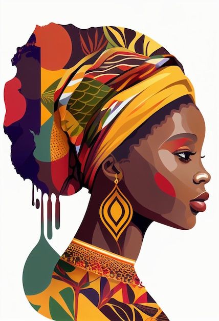 Pricing plans | Freepik African People Drawing, African Ladies Painting, Different Cultures Art, Drawing African Woman, African Drawings Culture, South African Illustration, South Africa Women, African People Woman Africa, African Art Drawings