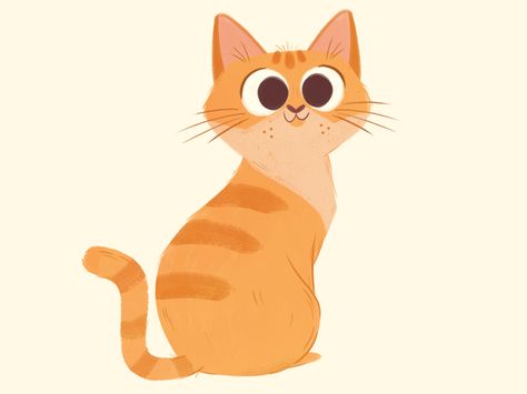 Orange Tabby Cat Cartoon Cat Illustration, Cat Face Template Free Printable, Cat Art Cartoon, Cartoon Cat Drawing Character Design, Cat Cute Art, Ginger Cat Cartoon, Cat Cartoon Character Design, Orange Cat Drawing, Cat Character Illustration