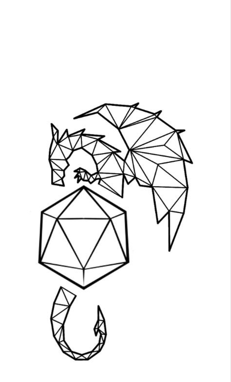 Dnd Crafts, Idee Cricut, Dungeons And Dragons Art, D Tattoo, Flash Tattoos, Geometric Drawing, Dnd Art, D&d Dungeons And Dragons, Stained Glass Patterns