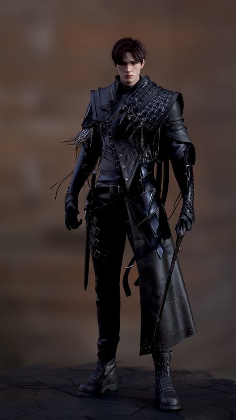 ArtStation - Swordsman Men Warrior Outfit, Male Warrior Outfit Design, Fantasy Villian Outfits Male, Medieval Mens Clothing Aesthetic, Fantasy Assassin Outfit Male, Hunter Outfit Fantasy Male, Fantasy Knight Outfit Male, Fighter Outfit Male, Elven Fashion Male