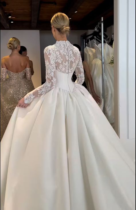 Puffy Dress Wedding, Satin Bridal Gowns With Sleeves, Wedding Dress Long Sleeve Ball Gown, Ball Gown Wedding Dress With Sleeves, Satin Wedding Gown With Sleeves, Long Sleeve Wedding Dress Lace Ballgown, Wedding Dress Lace Ballgown, Ballgown Wedding Dress With Sleeves, Satin Ballgown Wedding Dress