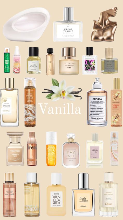 The best vanilla perfumes Pacifica Vanilla Perfume, Vanilla And Dreamy Perfume, Vanilla Bean Perfume Oil, Perfume Aesthetic Vanilla, Perfume Collection Vanilla, Strong Vanilla Perfume, Clean Vanilla Perfume, Top Vanilla Perfumes, Rose And Vanilla Perfume