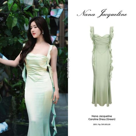 Nana Jacqueline Caroline Dress, Nana Jacqueline Dress, Moh Dress, Ulzzang Dress, Kdrama Outfits, Nana Jacqueline, Female Clothes Outfits, Caroline Dress, Kim Dress