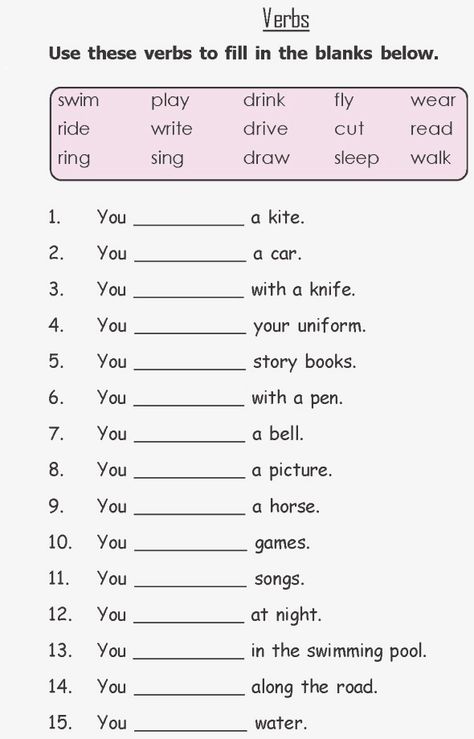 2nd Grade English Worksheets - Best Coloring Pages For Kids Year 2 English Worksheets, 2nd Grade English Worksheets, 2nd Grade English, Oppgaver For Barn, 2nd Grade Grammar, Grammar For Kids, Regular Verbs, First Grade Worksheets, Verb Worksheets