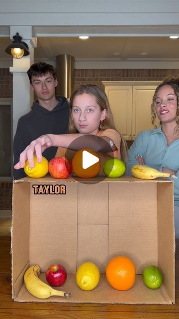 Klem Family • Challenge Videos on Instagram: "Who’s the smartest at the fruit match game??? #fruitmatch #matchgame #taylorklem #familythings #family #challenge #competition #fun #game #familygamenight #familyfun #moneygames #partygames" Game Ideas With Family, Family Homemade Games, Fun Family Challenges, Challenge Activities For Kids, Funny Indoor Games For Adults, Food Related Games, Family Games Videos, Kids Competition Games, Fun Family Challenge Games