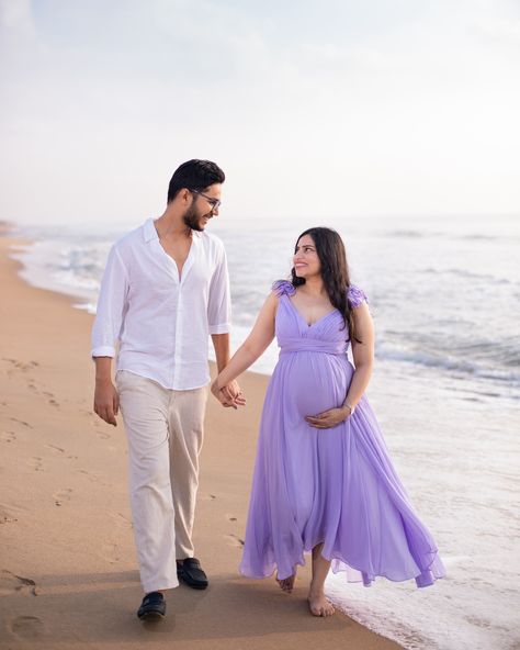 Book us for a golden hour beach maternity photoshoot, where every moment is bathed in radiant beauty and everlasting magic. Liking, commenting and sharing will be very much appreciated 😁 For Bookings DM or Whatsapp us @+91 9962609796 Shot by @chuppido Shot on @canonindia_official #5dmarkiv @godoxlighting #thephotophiles #momentsinmotherhood #mompreneur #photooftheday #expectingmom #babybump #maternityphotoshoot #healthypregnancy #maternityphotographer #maternityphotosession #babyonthewa... Pregnancy Dresses For Photoshoot, Maternity Photography In Garden, Dress For Maternity Photoshoot, Mom To Be Photoshoot, Unique Maternity Shoot, Pregnancy Photoshoot Poses, Indian Maternity Photos, Pregnancy Photoshoot Beach, Unique Shots