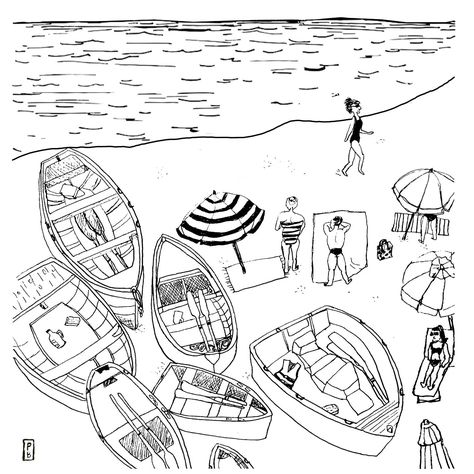 A slice of summer ☀️ #illustratedart #illustrations #sketchbook #drawings Coast Sketch, Croatia Art, Colouring Book Ideas, Illustration Sketchbook, Sketchbook Drawings, Artist Illustration, Drawing Artist, Wine And Dine, Pen Art