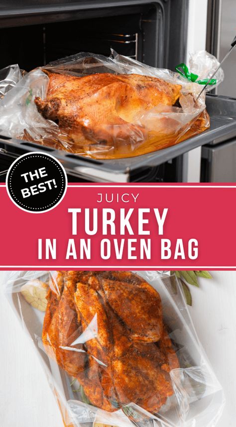 Cooking A Turkey In Oven Bag, Turkey In The Bag Recipe, Basting A Turkey Recipe, How To Cook The Perfect Turkey In The Oven, Cooking Bag Turkey Recipes, Baking A Whole Turkey In The Oven, Thanksgiving Turkey In Oven Bag, Thanksgiving Turkey In Bag, How To Cook A 15 Lb Turkey