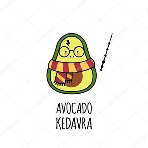 Harry Potter Zeichnung, Avocado Cartoon, Avocado Art, Harry Potter Stickers, Buku Harry Potter, Cute Easy Doodles, Harry Potter Drawings, Harry Potter Fanfiction, Harry Potter Diy