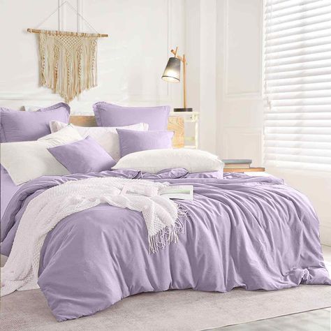 Light Purple Bedding, Purple Themed Bedroom, Purple Comforter Set, Modern Bedding Set, Girls Comforter Sets, Green Comforter Sets, Lavender Bedroom, Purple Comforter, Purple Bedding Sets