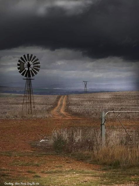 Water Windmill, Windmill Photos, Farm Windmill, Rural Photography, Australian Farm, African House, Country Photography, Old Windmills, Wind Mills