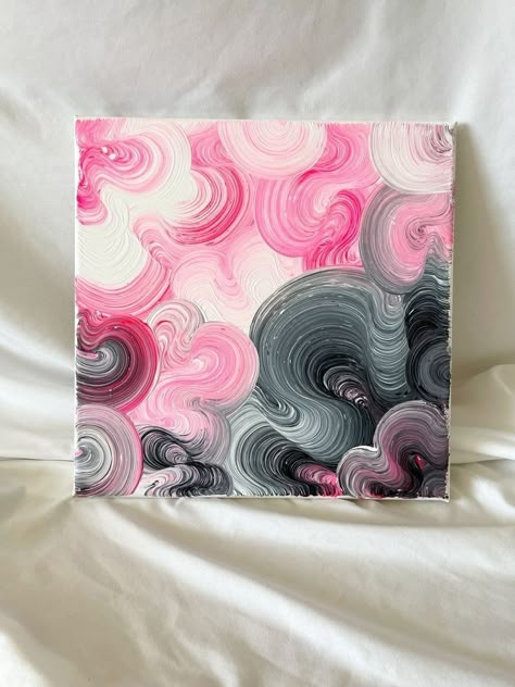 Cute Canvas Paintings, Expressionist Painting, Canvas Painting Designs, Abstract Acrylic Painting, Small Canvas Art, Dessin Adorable, Diy Canvas Art Painting, Mini Canvas Art, Painting Inspo