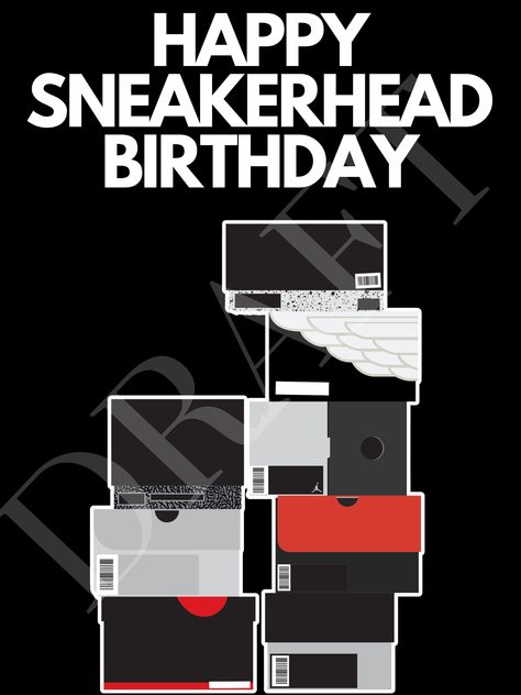 Sneakerhead Happy Birthday Card Sneakers, Sneakerhead Merch, Gift for Sneaker Lover, Shoe Lover Gifts, Hype Beast, Gift for Him - Etsy Sneaker For Women, Hype Beast, Basket Sport, Sneaker Lovers, Birthday Card Design, Star Images, Happy Birthday Card, Shoe Lover, Happy Birthday Cards