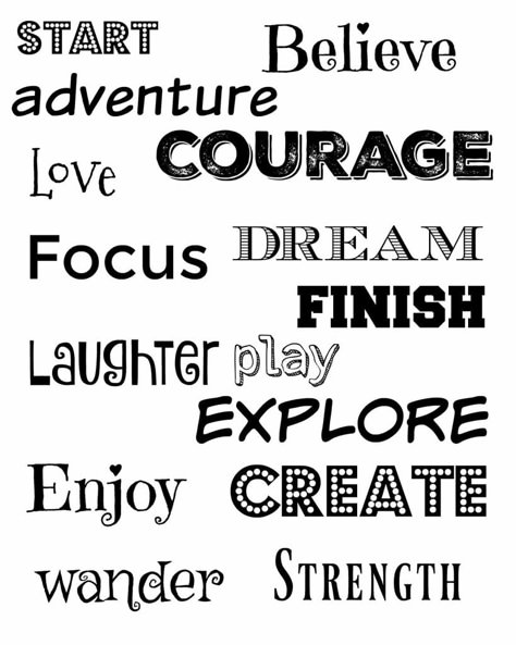 Vision Board Words Free Printable, Printable Vision Board Template, Printable Life Quotes, Vision Board Worksheet, Kids Vision Board, Positive Journal, Vision Board Workshop, Free Vision Board, Vision Board Diy