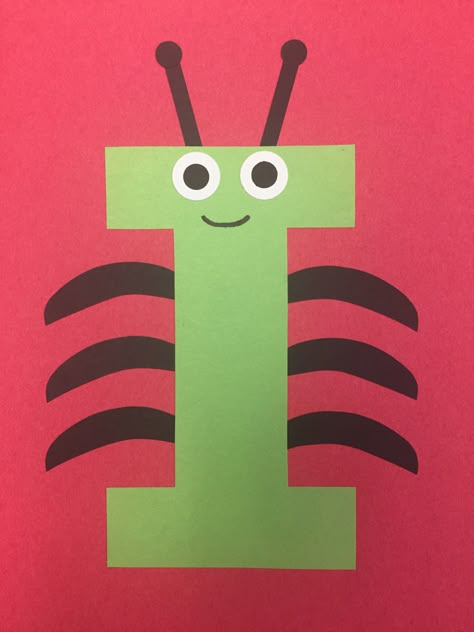 The Letter I Activities For Preschool, E Preschool Craft, I Preschool Crafts, I Is For Craft Preschool, I Letter Activities For Preschool, I Letter Craft, Letter I Arts And Crafts For Preschool, Letter I Art Preschool, Letter I Insect Craft