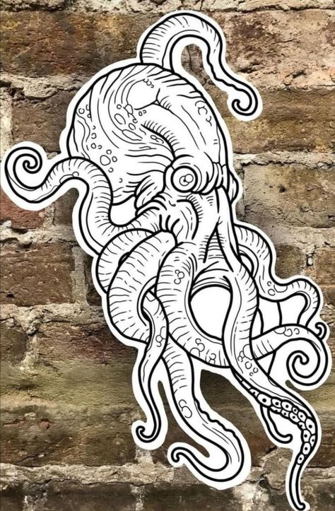 Holding Hands Reference, Traditional Tattoo Stencils, Hands Reference, Kraken Tattoo, Sam King, See Tattoo, Octopus Tattoo Design, Pirate Tattoo, Octopus Tattoos