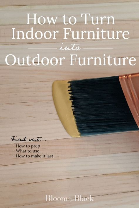 Indoor Furniture Outside, Outdoor Furniture Makeover, Painted Outdoor Furniture, Front Porch Furniture, Waterproof Furniture, Diy Outdoor Table, Craft Spaces, Outdoor Wood Furniture, How To Waterproof Wood