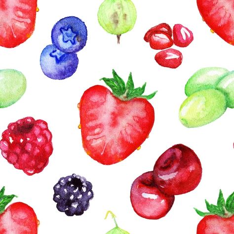 Watercolor berry mix seamless pattern te... | Premium Photo #Freepik #photo Wine Glass Painting, Watercolor Red, Sky Landscape, Backdrops Backgrounds, Mixed Berries, Texture Background, Pattern Texture, Painting Inspo, Homescreen Wallpaper