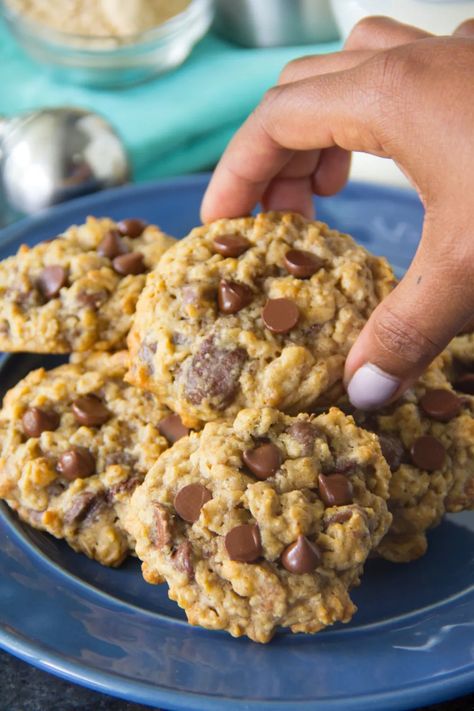 The Best Lactation Cookies Recipe {NO Breastmilk Included} | Say Grace Best Lactation Cookies, Breastfeeding Cookies, Lactation Cookies Recipe, Breastfeeding Snacks, Cookies Healthy, Breastfeeding Foods, Lactation Recipes, Brewers Yeast, Lactation Cookies