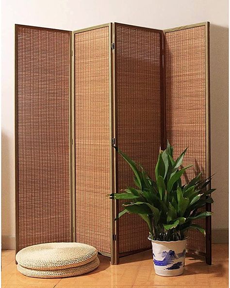 Privacy Wall Bedroom Room Dividers, Room Divider Rattan, Changing Room Divider, Indoor Screens Room Dividers, B&q Room Divider, Rattan Room Divider Ideas, Wooden Folding Partition Design, Room Divider Bamboo, Portable Partition Wall