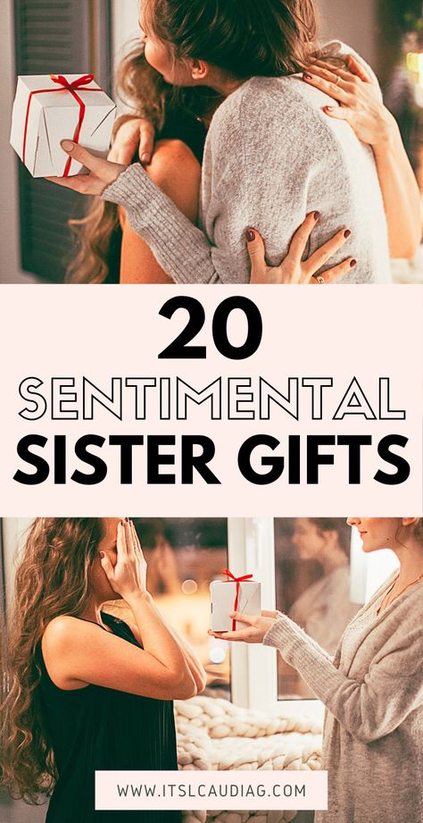 I never know what to get my sister for Christmas. These gifts for sister are incredibly useful and trendy. I'm definitely saving them! What To Get Sister For Birthday, Gifts For My Sister Birthday, Gift Ideas For My Sister, Sister Trip Gift Ideas, Sentimental Sister Gifts, Personalized Sister Gifts, Good Sister Gifts, Birthday Gifts For My Sister, Christmas Gifts For Sister Meaningful