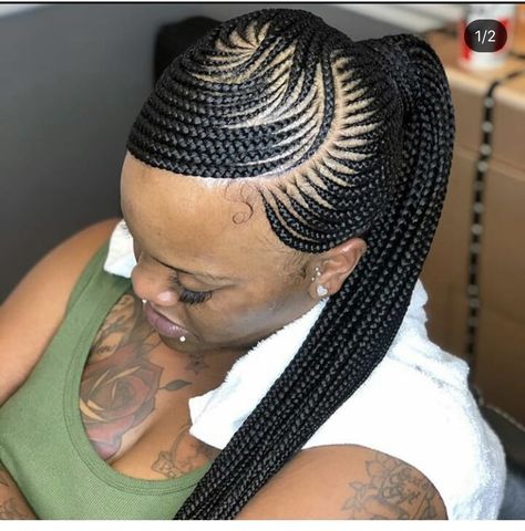 Summer Protective Hairstyles, Cornrow Updo, Cornrow Updo Hairstyles, Goddess Braid Styles, Low Ponytails, Latest Hair Braids, Cornrows Braids For Black Women, Braided Hair Styles, Braids Ponytail