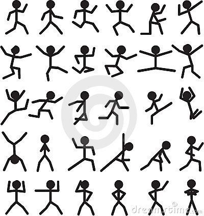 Stick Man Doodle, Stick Man Poses, Stickman Flipbook, Draw Movement, Animation Flipbook, Movement Illustration, Flipbook Ideas, Jump Animation, Stick Men Drawings