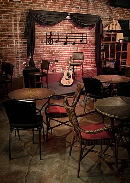 Coffee house stage Music Cafe, Music Bar, Bookstore Cafe, Coffee Shop Ideas, Open Mic, Youth Room, Small Cafe, Cafe Ideas, Coffee Shop Design