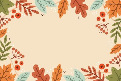 Earth Packaging, Fall Desktop Backgrounds, Fall Desktop, Watercolor Autumn Leaves, Autumn Leaves Background, Autumn Animals, Thanksgiving Background, Autumn Background, Vector Background Pattern