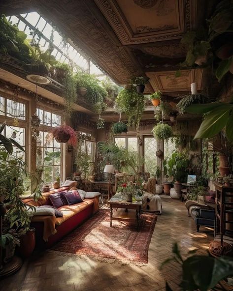 Plant Wall Ideas Indoor, Interior Cottagecore, Funky House Decor, Apartment Eclectic, Home Maximalist, Maximalist Decor Eclectic, Kitchen Eclectic, Cozy Maximalism, Cottagecore Living Room