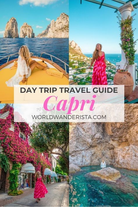 Capri One Day Itinerary, Capri In A Day, What To Do In Capri, Outfits For Capri Italy, Capri Travel Guide, One Day In Capri, What To Do In Capri Italy, Capri Day Trip, Capri Island Italy