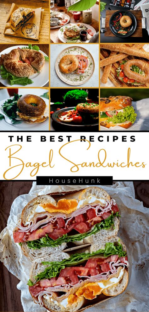 Bagel Sandwich Ideas Vegetarian, Bagel Sandwiches Ideas, Loaded Breakfast Sandwich, Jalapeno Bagel Sandwich, Bagel Sandwich Ideas Dinners, Bagels Fillings, Sweet Breakfast Sandwich, Sandwich Filling Recipes, Bagel Fillings Ideas Lunch