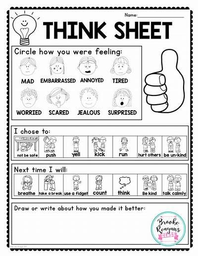 Think sheet to use after students Think Sheet, Conscious Discipline, Zones Of Regulation, Behaviour Strategies, Responsive Classroom, Behavior Interventions, Behaviour Management, Classroom Behavior Management, Education Positive