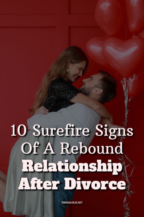 Where there’s marriage, there’s divorce. We’ve had our share of doubts regarding the commonly thrown-around statistic stating that half of all marriages end in divorce, but that seems to be the case. Especially when you’re the one getting divorced. What are surefire signs of a rebound relationship after divorce?


#thinkaloud #pasts #properly #lovequotes #love #loveit #lovely #loveher #loveyou #loveyourself #lovehim #adorable #amor #life #bae #beautiful #couple #coupleblog #couplegoals Relationship After Divorce, Emotional Unavailability, Life After Marriage, Newly Divorced, Rebound Relationship, Fear Of Commitment, Divorce Recovery, Divorced Men, Bad Breakup