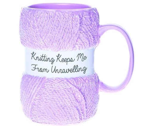 Yarn Quote, Funny Knitting, Knitting Humor, In A Mug, Gifts For Colleagues, Pink Ceramic, Wool Shop, Novelty Mugs, Pink Yarn