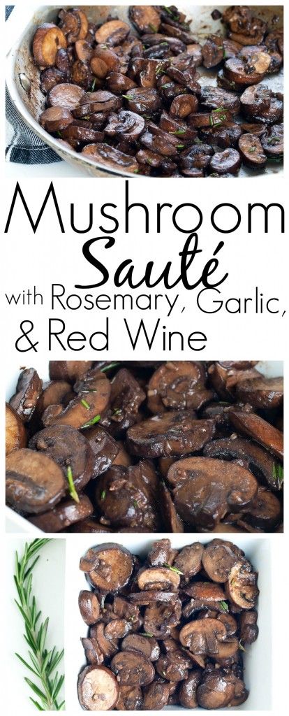 Red Wine Recipes, Red Wine Mushrooms, Cooking With Red Wine, Mushroom Side Dishes, Red Wine Recipe, Rosemary Recipes, Vegan Main Course, Cooking With Wine, Red Wine Sauce