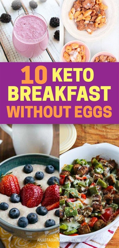 Keto Breakfast No Eggs - [10] Best Easy and Quick Egg-Free Keto Recipes. Eggs in many different ways are a great breakfast on a Keto diet. But what if you already tried them in every possible way and want to diversify your low-carb breakfast options? This Without Eggs Recipes, Keto Breakfast For Beginners, On The Go Keto Breakfast, Keto Breakfast No Eggs, Breakfast Ideas No Eggs, Breakfast No Eggs, Breakfast Without Eggs, Keto Breakfast On The Go, Breakfast Ideas Without Eggs