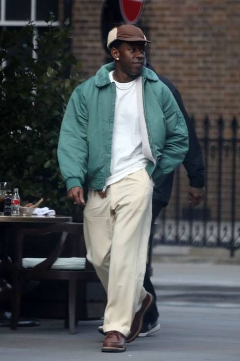 Eclectic Grandpa Is The Trend That's Already Defining 2024 | Who What Wear Grandpa Outfit Men, Tyler The Creator Outfits, Grandpa Fashion, Grandpa Outfit, Man Fits, Dapper Suits, Streetwear Ideas, Grandpa Style, Mens Outfit Inspiration