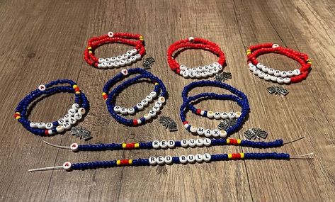 Redbull F1 Bracelet, Red Bull Bracelet, Lewis Hamilton Bracelet, F1 Beaded Bracelets, Max Verstappen Bracelet, Formula 1 Friendship Bracelet, F1 Jewelry, F1 Friendship Bracelet, F1 Bracelet Ideas